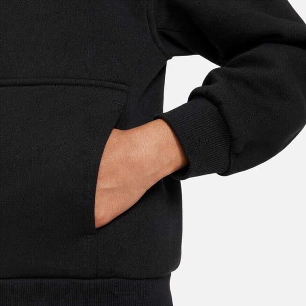 Nike K NSW CLUB FLC HD FZ LS LBR Siyah Erkek Çocuk Sweatshirt