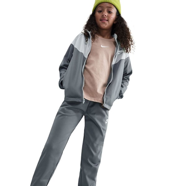 Nike K NSW DF TRACKSUIT PK FZ Gri Kız Çocuk Eşofman Takımı