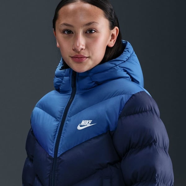 Nike K NSW TF ADP PUFFER COLORBLOCK Lacivert Kız Çocuk Mont