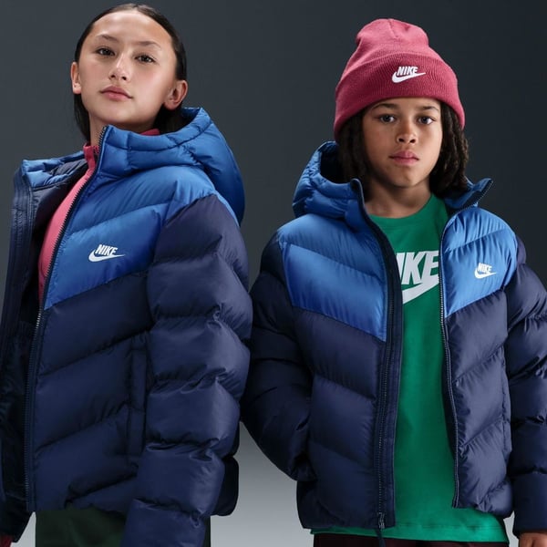 Nike K NSW TF ADP PUFFER COLORBLOCK Lacivert Kız Çocuk Mont