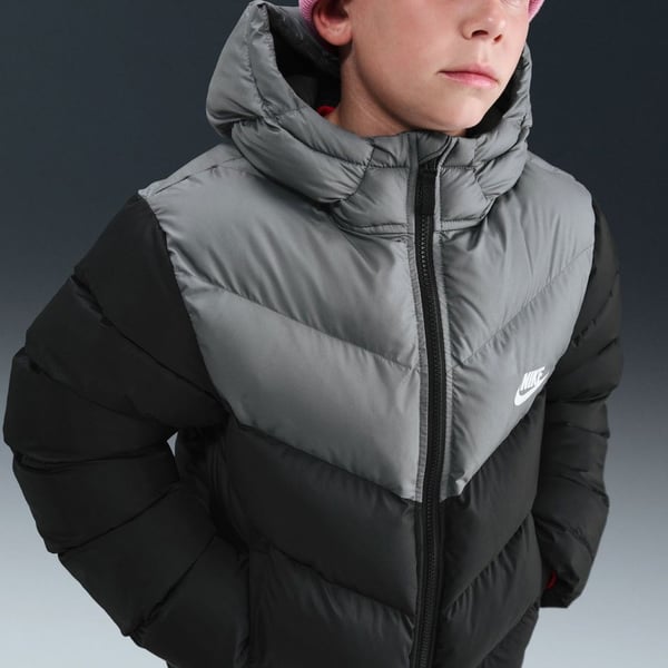 Nike K NSW TF ADP PUFFER COLORBLOCK Siyah Erkek Çocuk Mont