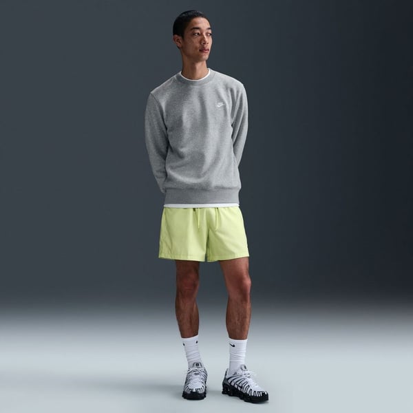 Nike M NK CLUB BB CREW Gri Erkek Sweatshirt