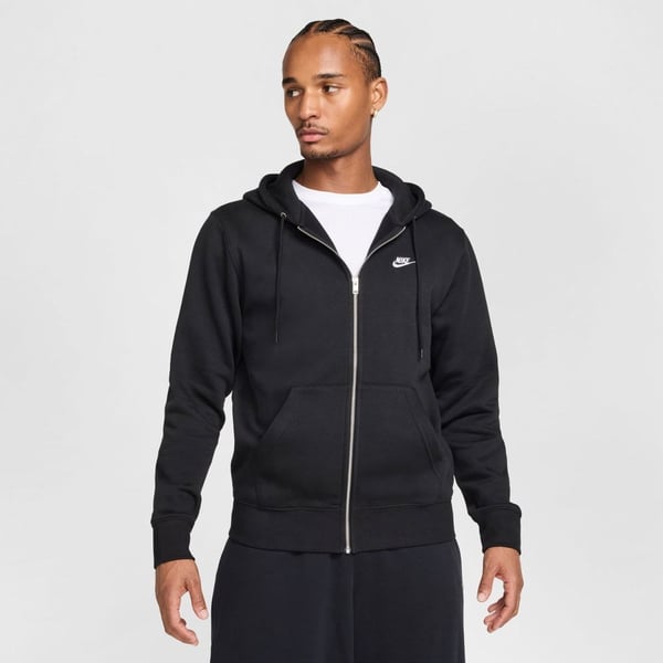 Nike M NK CLUB BB FZ HOODIE Siyah Erkek Sweatshirt