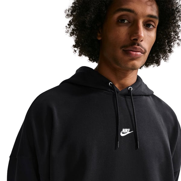 Nike M NK CLUB FT OS PO HOODIE Siyah Erkek Sweatshirt