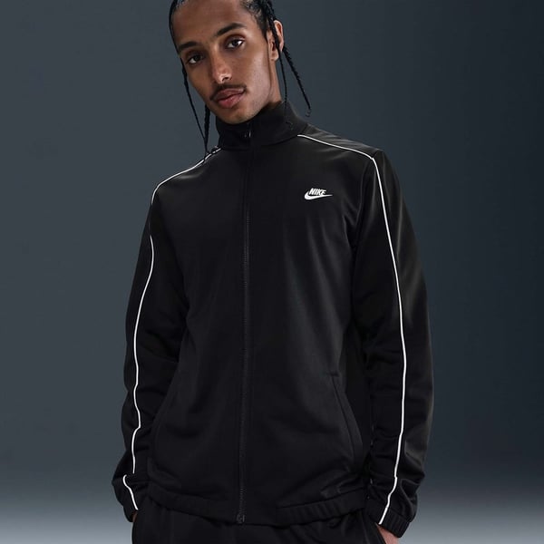Nike M NK CLUB PK TRK SUIT Siyah Erkek Eşofman Takımı