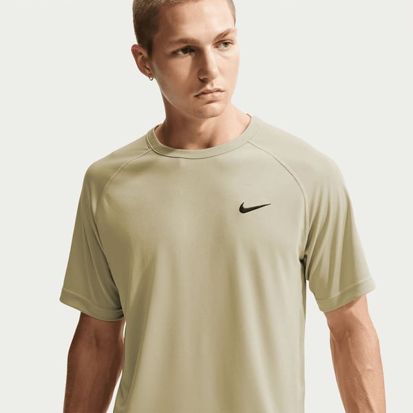 Nike M NK DF FLEX SS TOP Bej Erkek T-Shirt