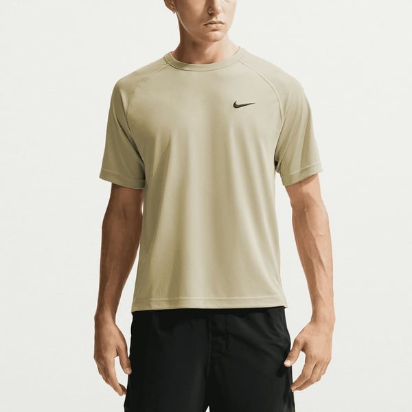 Nike M NK DF FLEX SS TOP Bej Erkek T-Shirt