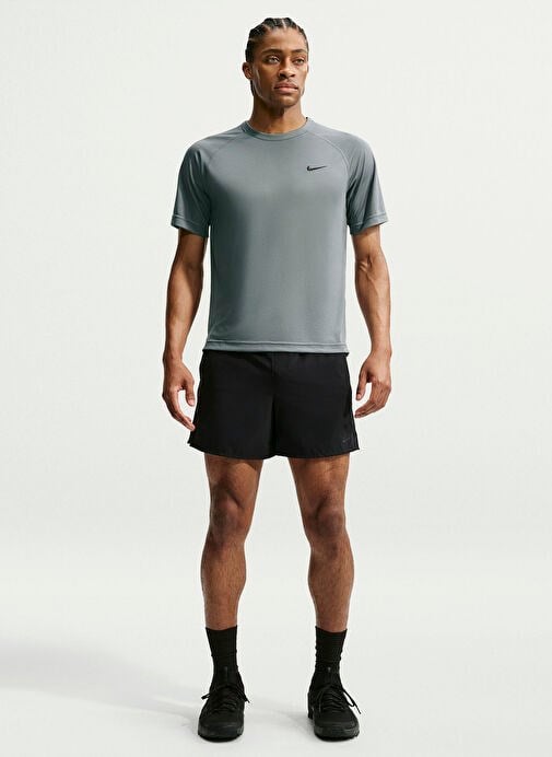 Nike M NK DF FLEX SS TOP Gri Erkek T-Shirt