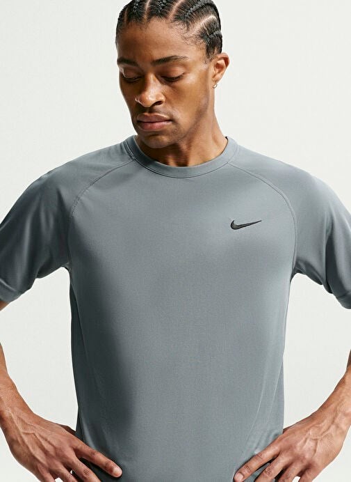 Nike M NK DF FLEX SS TOP Gri Erkek T-Shirt