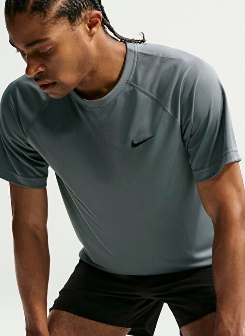 Nike M NK DF FLEX SS TOP Gri Erkek T-Shirt