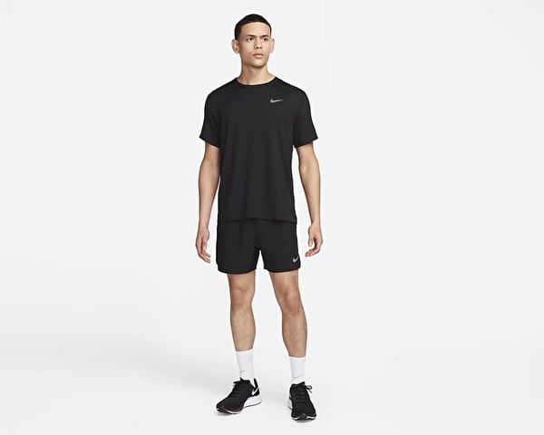 Nike M NK DF UV MILER SS Siyah Erkek T-Shirt