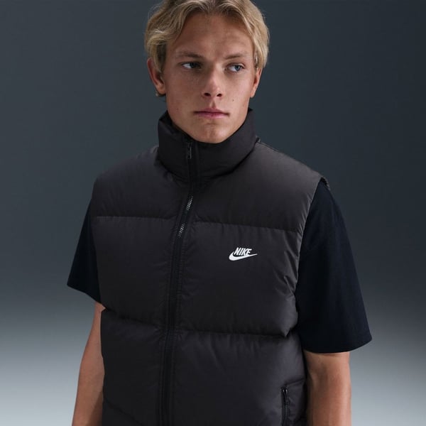 Nike M NK TF CLUB PUFFER VEST 650 Siyah Erkek Yelek