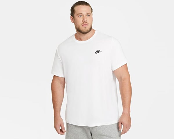 Nike M NSW CLUB TEE Beyaz Erkek T-Shirt