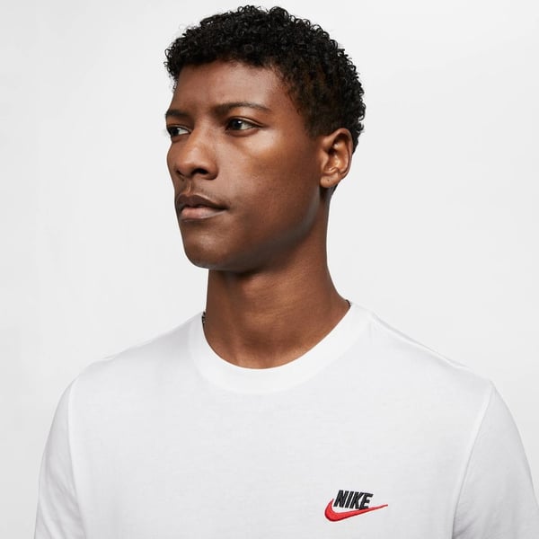 Nike M NSW CLUB TEE Beyaz Erkek T-Shirt