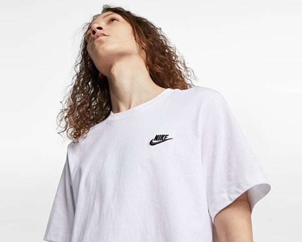 Nike M NSW CLUB TEE Beyaz Erkek T-Shirt