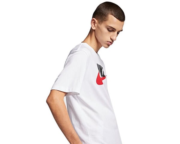 Nike M NSW TEE ICON FUTURA Beyaz Erkek T-Shirt