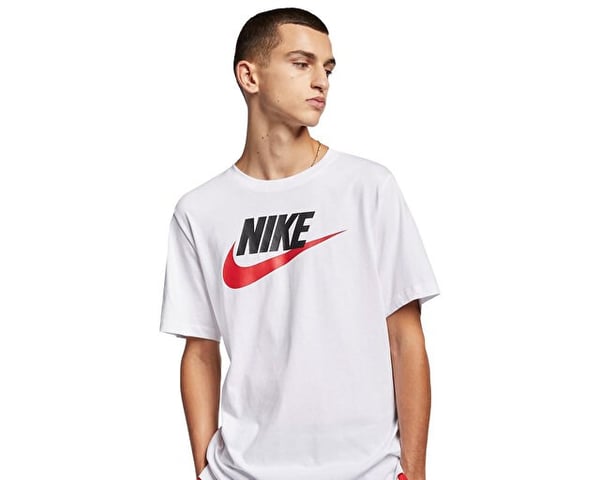 Nike M NSW TEE ICON FUTURA Beyaz Erkek T-Shirt