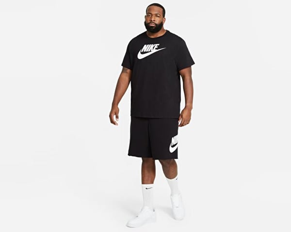 Nike M NSW TEE ICON FUTURA Siyah Erkek T-Shirt