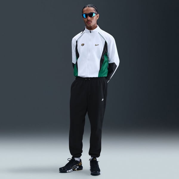 Nike Nike Club Cuffed Brushed Fleece Pants Siyah Erkek Eşofman Alt