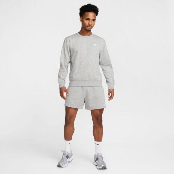 Nike Nike Club French Terry Crew Gri Erkek Sweatshirt