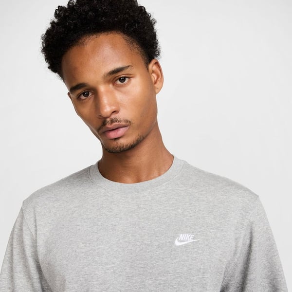 Nike Nike Club French Terry Crew Gri Erkek Sweatshirt
