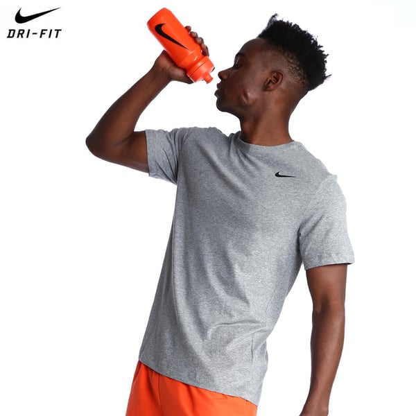 Nike Nike Dri-FIT Fitness T-Shirt Gri Erkek T-Shirt