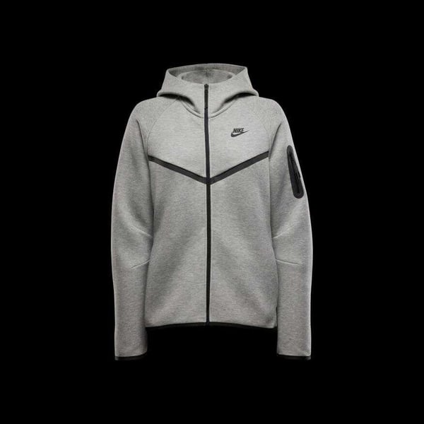 Nike Nike Sportswear Tech Fleece Windrunner Full-Zip Hoodie Gri Kadın Sweatshirt