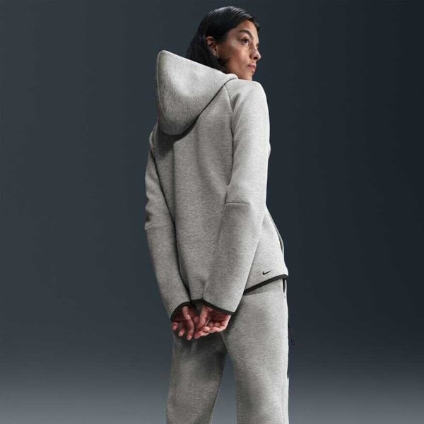 Nike Nike Sportswear Tech Fleece Windrunner Full-Zip Hoodie Gri Kadın Sweatshirt