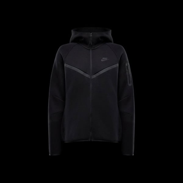 Nike Nike Sportswear Tech Fleece Windrunner Full-Zip Hoodie Siyah Kadın Sweatshirt