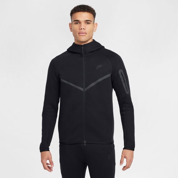 Nike Nike Tech Full-Zip Windrunner Hoodie Siyah Erkek Sweatshirt