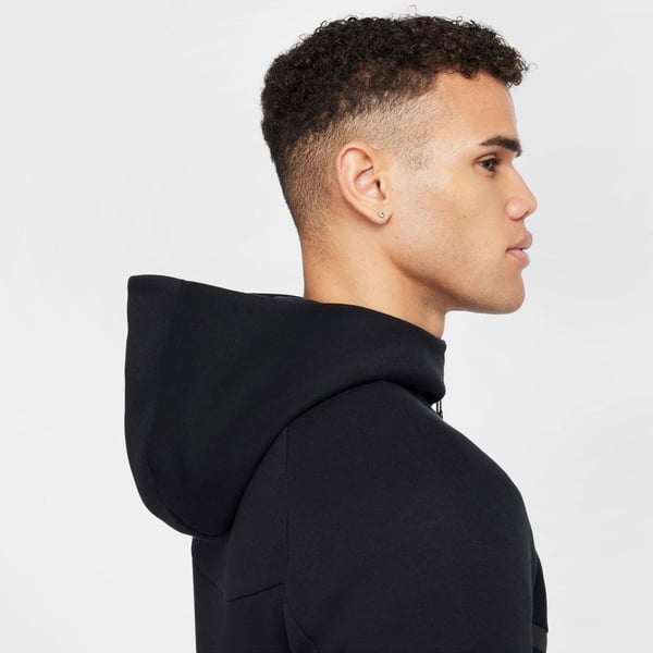 Nike Nike Tech Full-Zip Windrunner Hoodie Siyah Erkek Sweatshirt