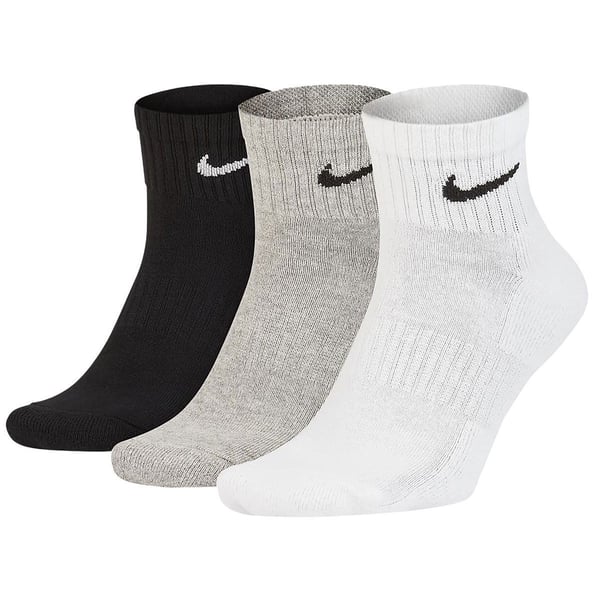 Nike U NK EVERYDAY CSH ANKL 3PR 132 Beyaz Erkek Çorap