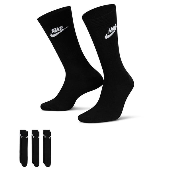 Nike U NK NSW EVERYDAY ESSENTIAL CR Siyah Unisex Çorap