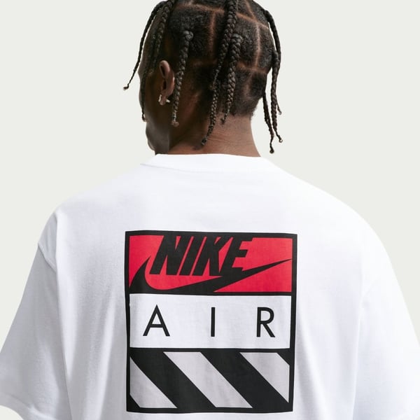 Nike U NSW TEE LSE AIR BOX Beyaz Erkek T-Shirt