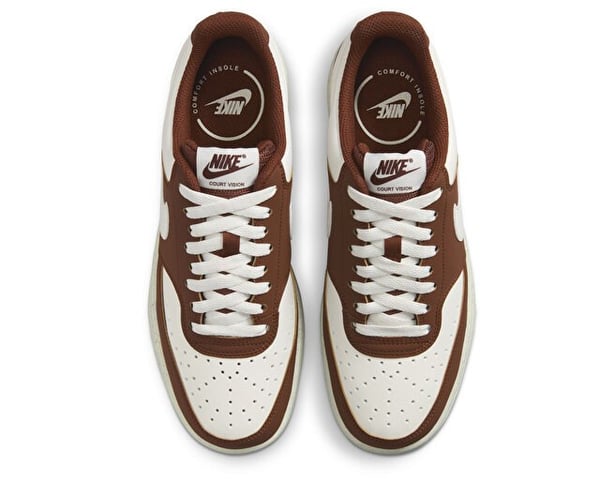 Nike W NIKE COURT VISION LO P NBK Kahverengi Kadın Günlük Spor Ayakkabı