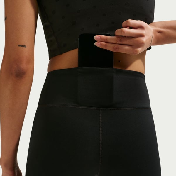 Nike W NK DF ONE HR 5IN SHORT USEAM Siyah Kadın Tayt