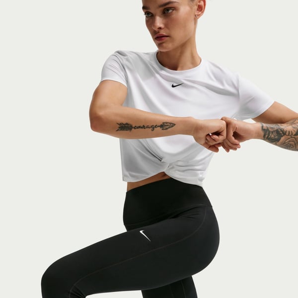 Nike W NK DF ONE HR TIGHT USEAM Siyah Kadın Tayt