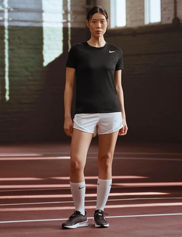 Nike W NK DF RLGD SS TEE Siyah Kadın T-Shirt