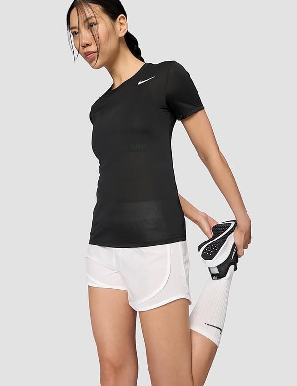 Nike W NK DF RLGD SS TEE Siyah Kadın T-Shirt