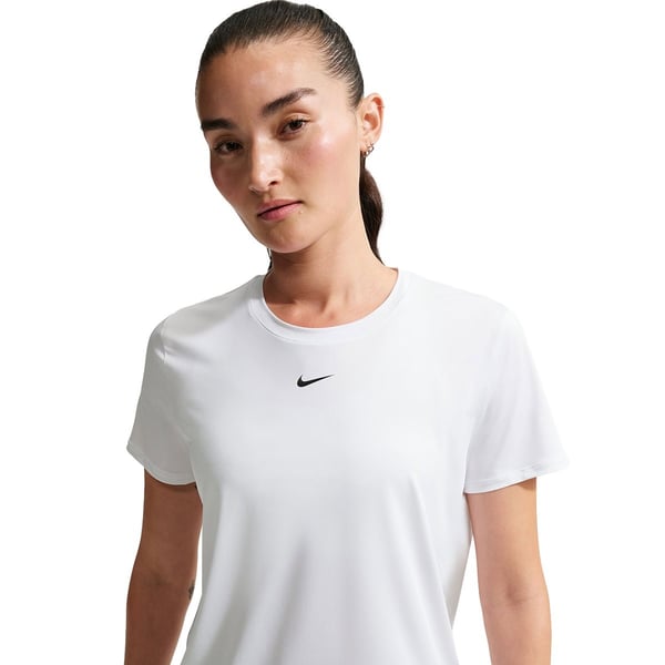 Nike W NK ONE CLASSIC DF SS TOP Beyaz Kadın T-Shirt