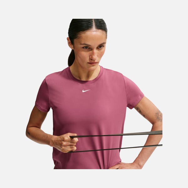 Nike W NK ONE CLASSIC DF SS TOP Pembe Kadın T-Shirt