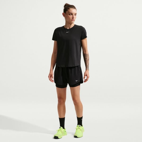 Nike W NK ONE CLASSIC DF SS TOP Siyah Kadın T-Shirt