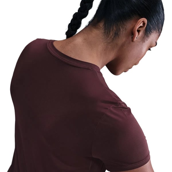 Nike W NK ONE CLASSIC DF SS TOP WT Bordo Kadın T-Shirt