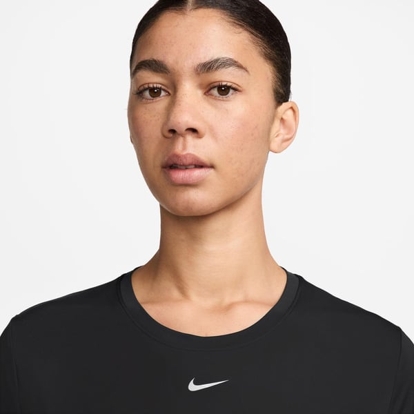 Nike W NK ONE CLASSIC DF SS TOP WT Siyah Kadın T-Shirt