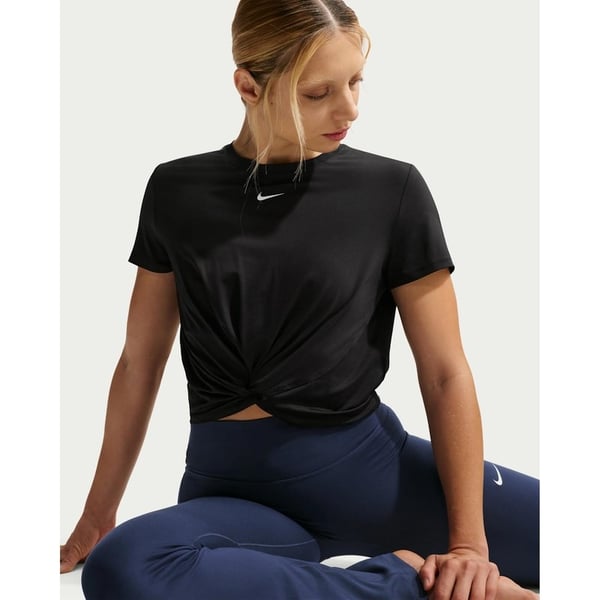 Nike W NK ONE CLASSIC TWST SS Siyah Kadın T-Shirt