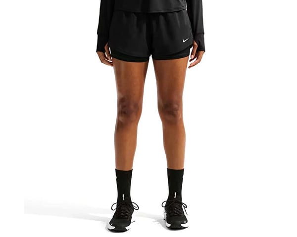 Nike W NK ONE DF MR 3IN 2N1 SHORT Siyah Kadın Şort