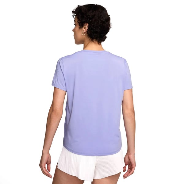 Nike W NK ONE SWSH HBR DF SS TOP Lila Kadın T-Shirt