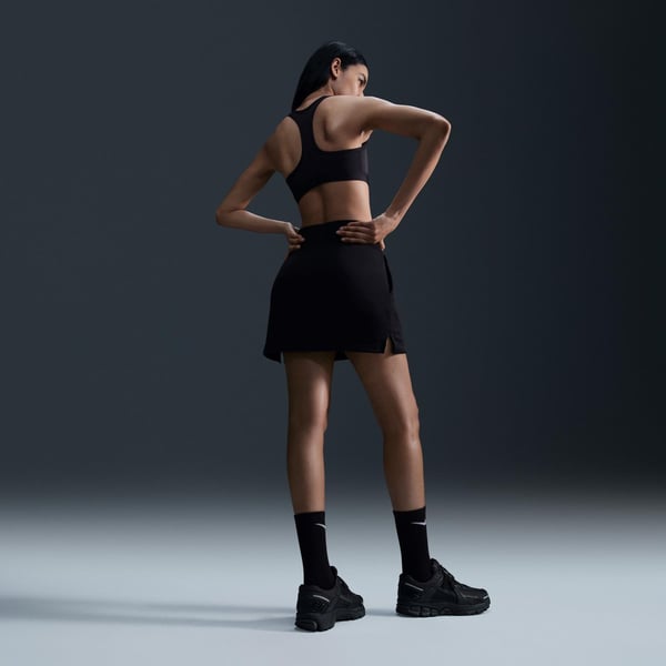 Nike W NK SWSH MED SPT BRA Siyah Kadın Sporcu Sütyeni (Bra)