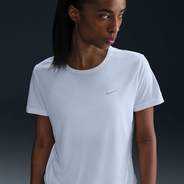 Nike W NK TEMPO DF SS TOP Beyaz Kadın T-Shirt