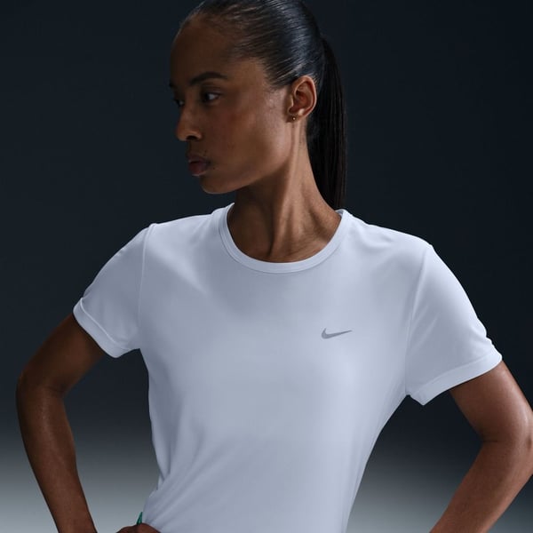 Nike W NK TEMPO DF SS TOP Beyaz Kadın T-Shirt